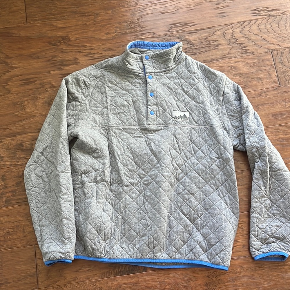 Patagonia 40th Anniversary Organic Cotton Diamond Quilted Snap T Pullover